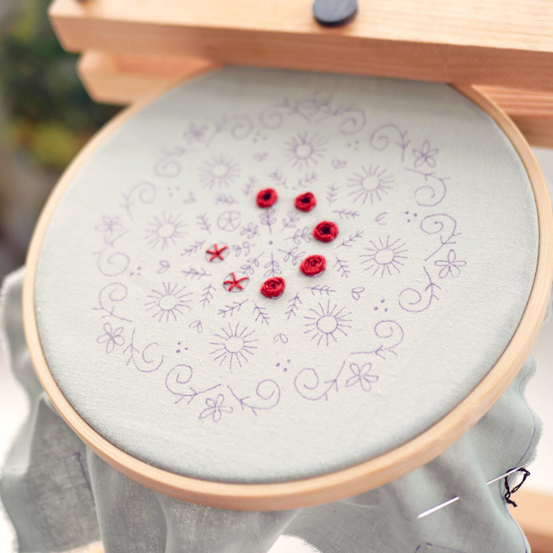 Broderie :  mandala fleuri – Image 2