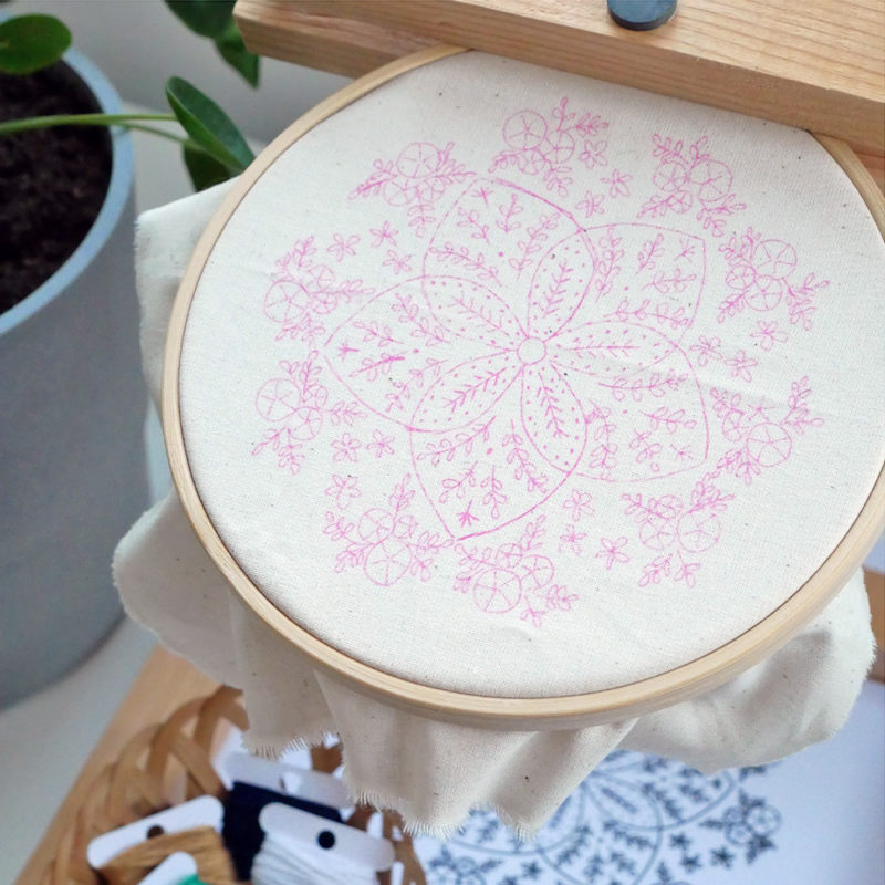 Broderie :  mandala fleuri – Image 6