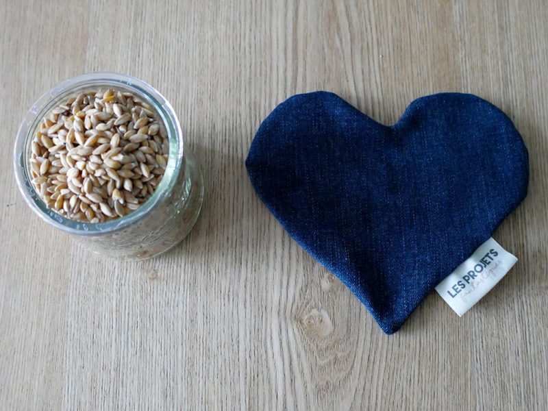 Couture : patron gratuit de bouillotte sèche en forme de coeur – Image 3